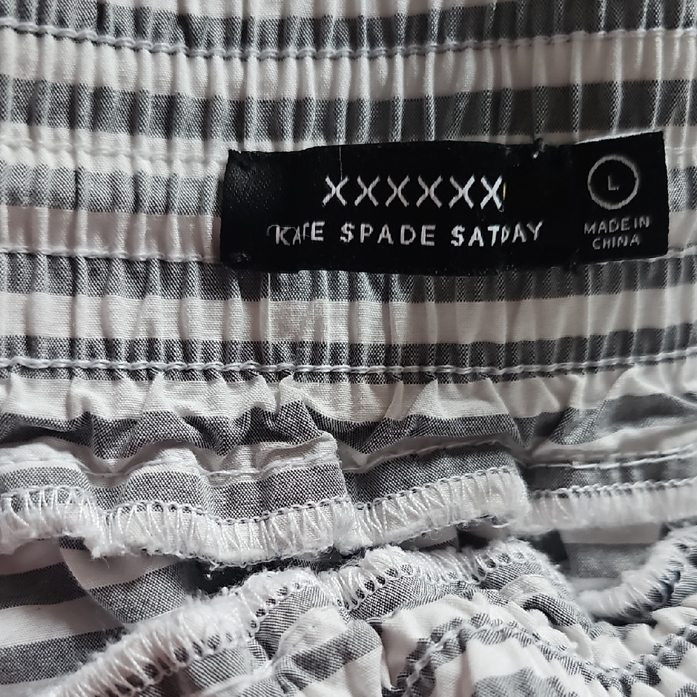 Kate Spade Gray and White Striped Skirt - Picture 2 of 2